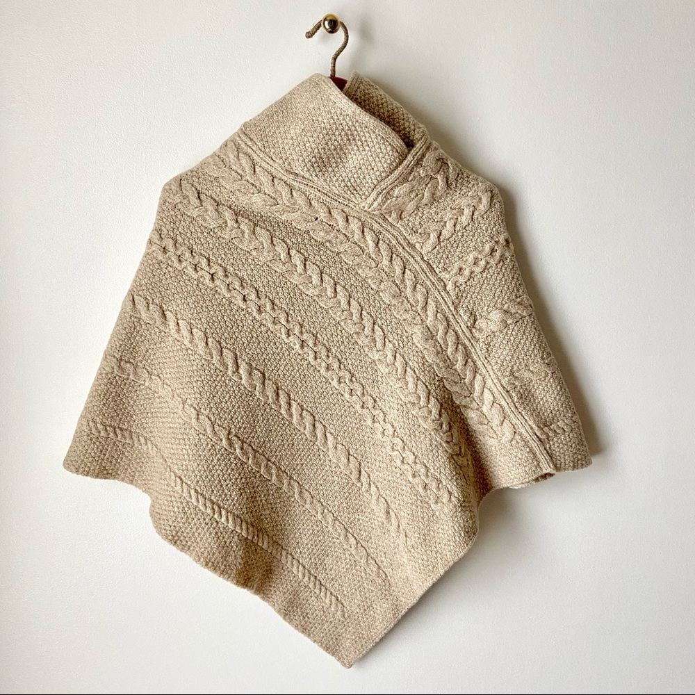 INIS CRAFTS Merino Wool Poncho S/M